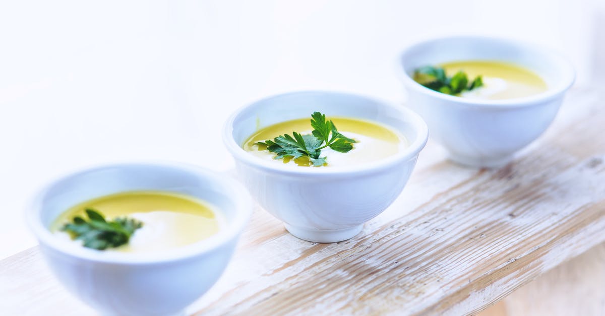 Too much gin in potato-scallion soup - Leek and potato soup with parsley