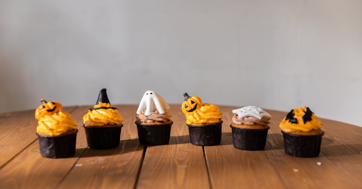 Too much heavy cream in my pumpkin pie? - Halloween Cupcakes on the Table