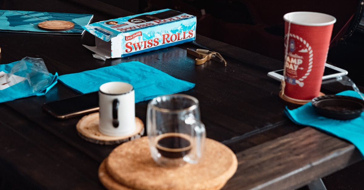 Tootsie Roll Flavor - Table with kitchenware and snack