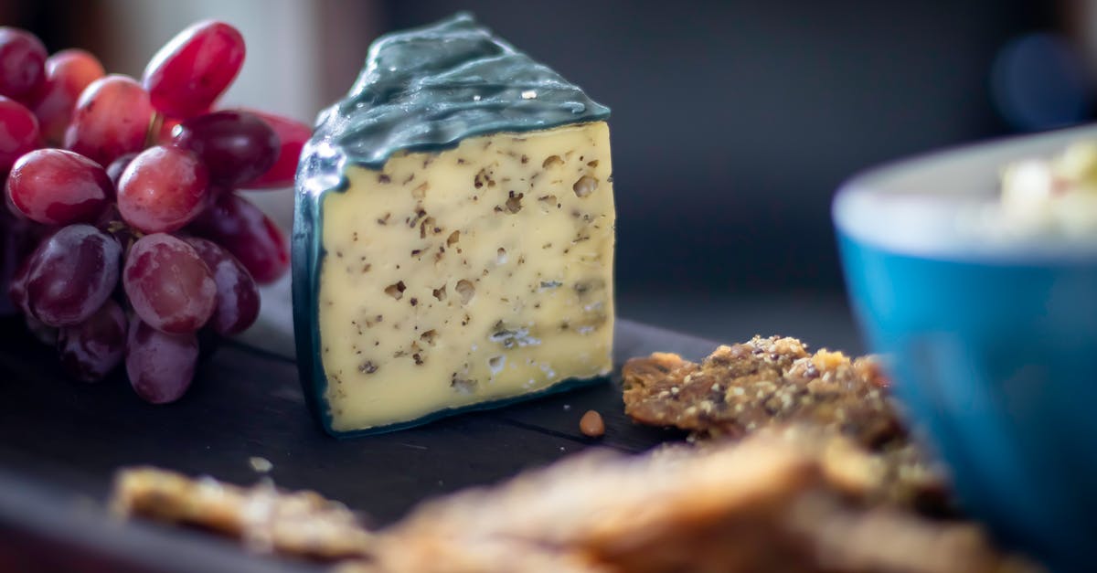 Transforming shredded cheese into chunk cheese - Close up of a Piece of Cheese