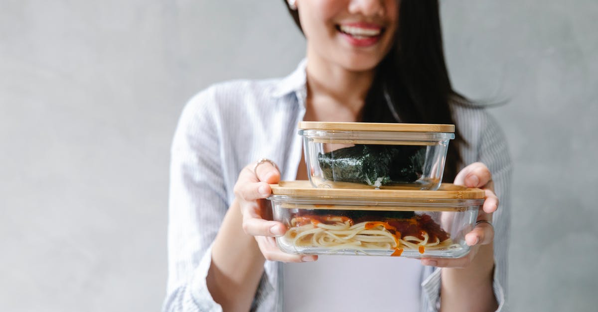 Turkish delight sauce or syrup - Cheerful Asian woman with food in containers