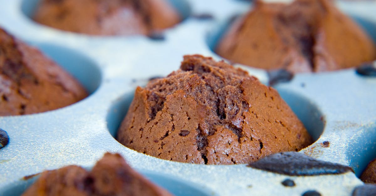 Undoing the flavor effects of baking soda in cooking - Chocolate Muffins in Tray