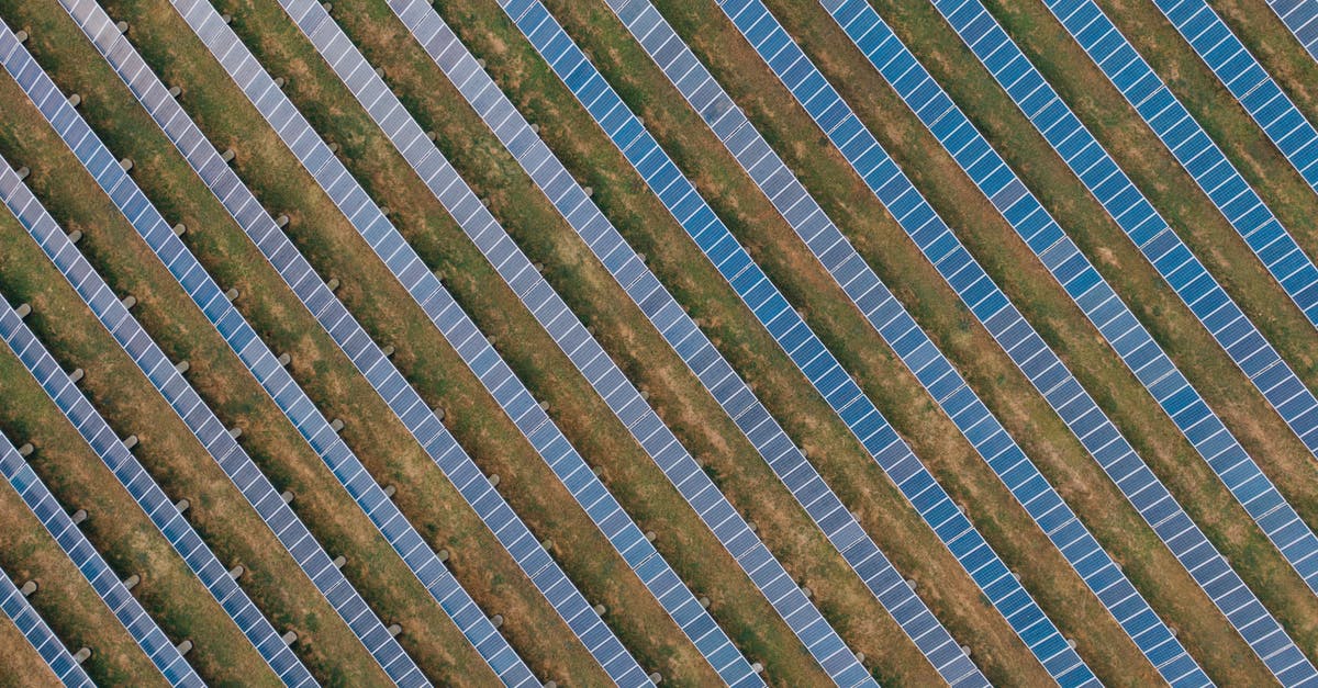 Units conversion : cl to grams - Textured background of solar panels in countryside field