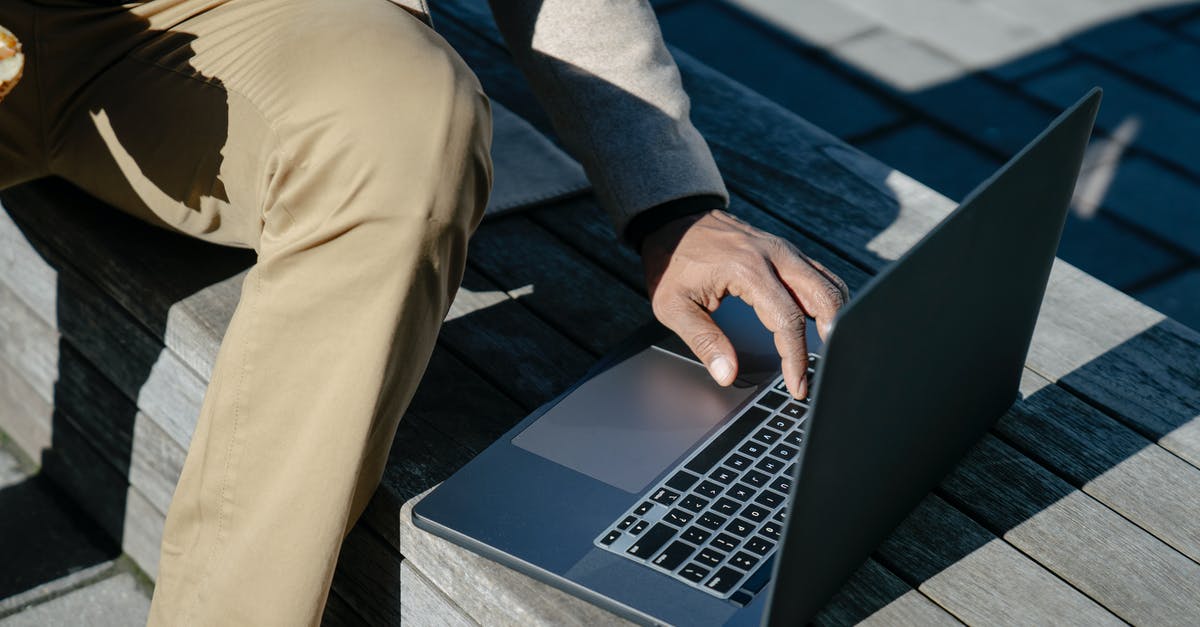 Uses of dittany of Crete (origanum dictamnus) - Person in Blue Long Sleeve Shirt and Brown Pants Using Macbook Pro