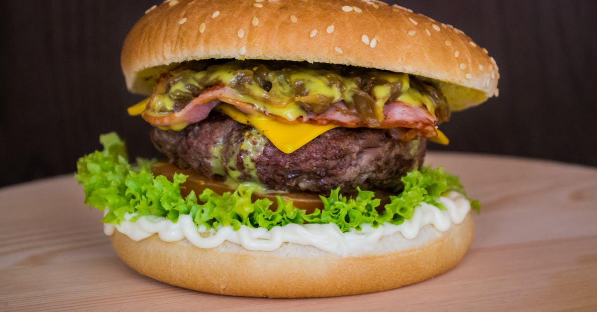 Using cream cheese instead of cheddar in a grilled cheese sandwich - Burger on Brown Surface