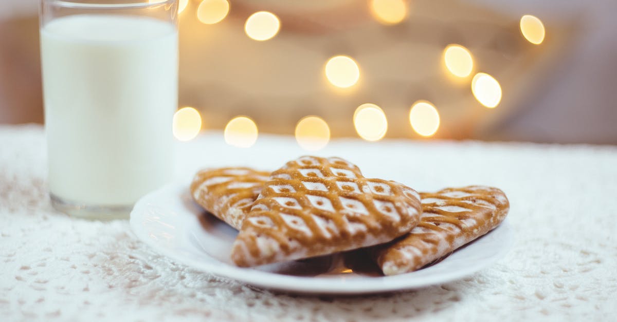 Using light cream instead of milk in crepes? - Close-up of Christmas Milk