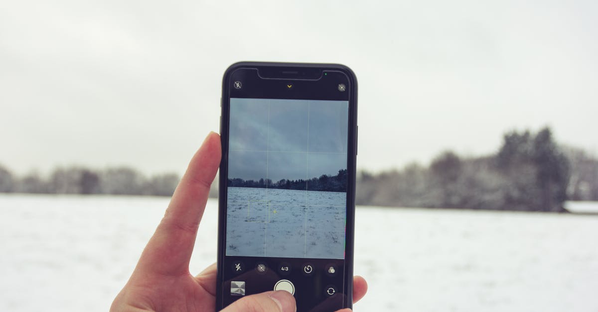 Using previously frozen salsa - Crop unrecognizable person taking photo of vast snowy terrain