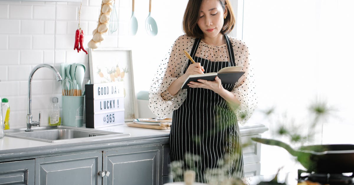 Uzbek cuisine - Cookbook in English? [closed] - Woman in the Kitchen Writing on a Notebook