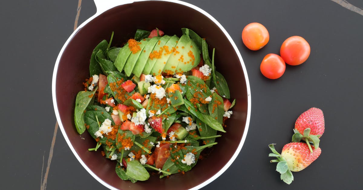 Vegan patty binders - Vegetable Salad in Black Ceramic Bowl