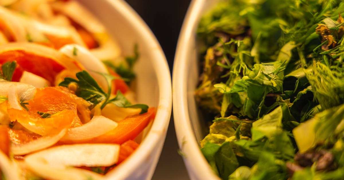 Vegan patty binders - Slices of Vegetable in White Ceramic Bowls