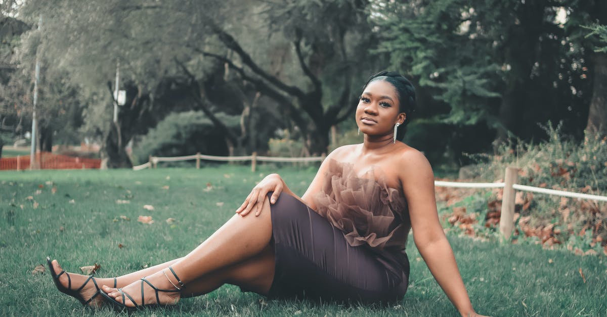 Vegemite in a tube? - Woman in Brown Dress Sitting on Green Grass Field