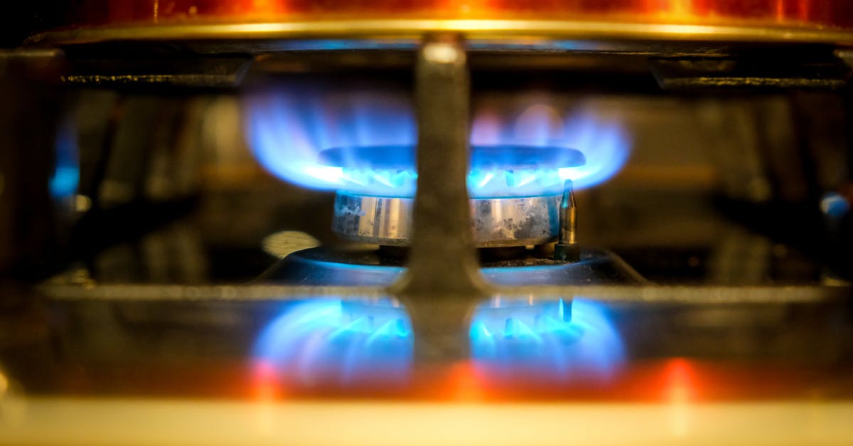 Visual standard for gas flame levels - Gas Stove