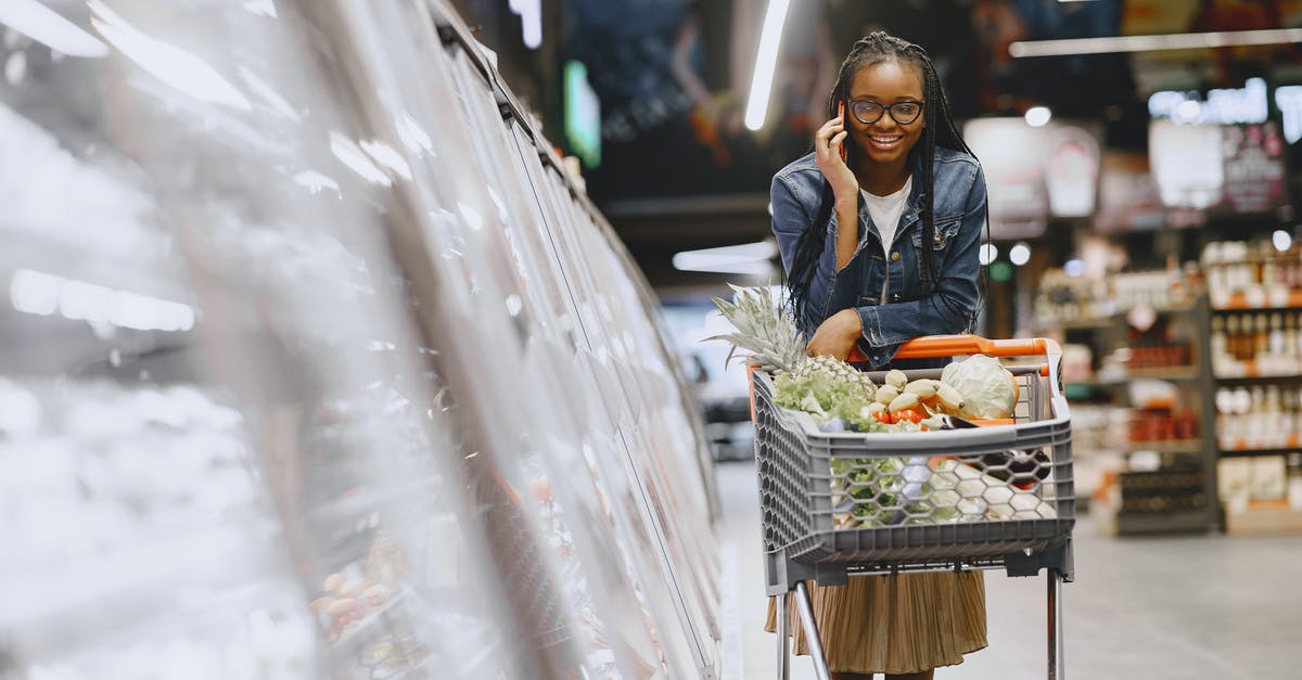 Was "organic" food talked about in the 90s? - Woman in Black Leather Jacket Holding Shopping Cart