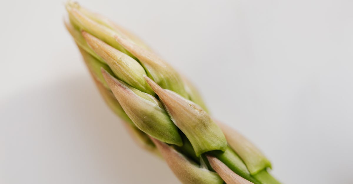 What's the best way to clean a salad spinner? - End of fresh ripe green asparagus pod