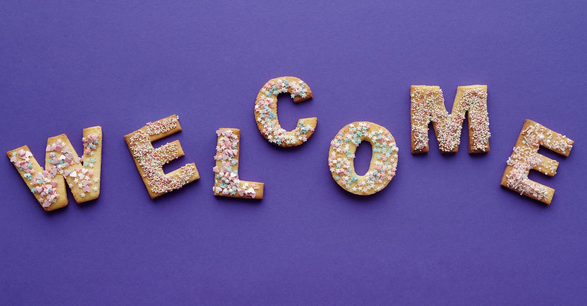 What's the best way to stick sprinkles to cookies without icing? - Flat Lay of Letter Shaped Cookies