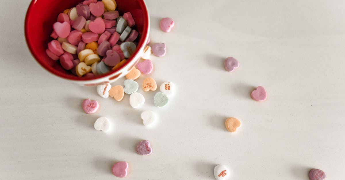 What's the musky taste in curry? - Colorful sweets in ceramic bowl on white background