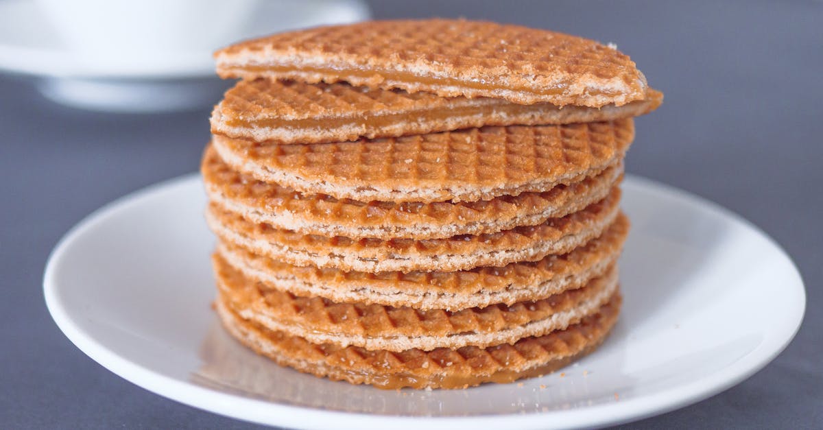What's the purpose of syrup in toffee apples? - Close-Up Photo of a Mouth-Watering Plate of Stroopwafels