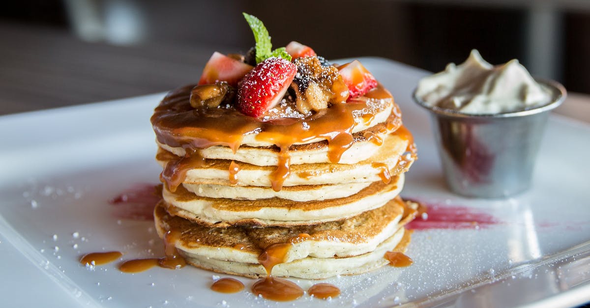What's the purpose of syrup in toffee apples? - Pancake With Sliced Strawberry