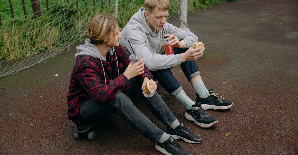 What are some methods for parcooking hamburgers? - 2 Boys Sitting on the Ground