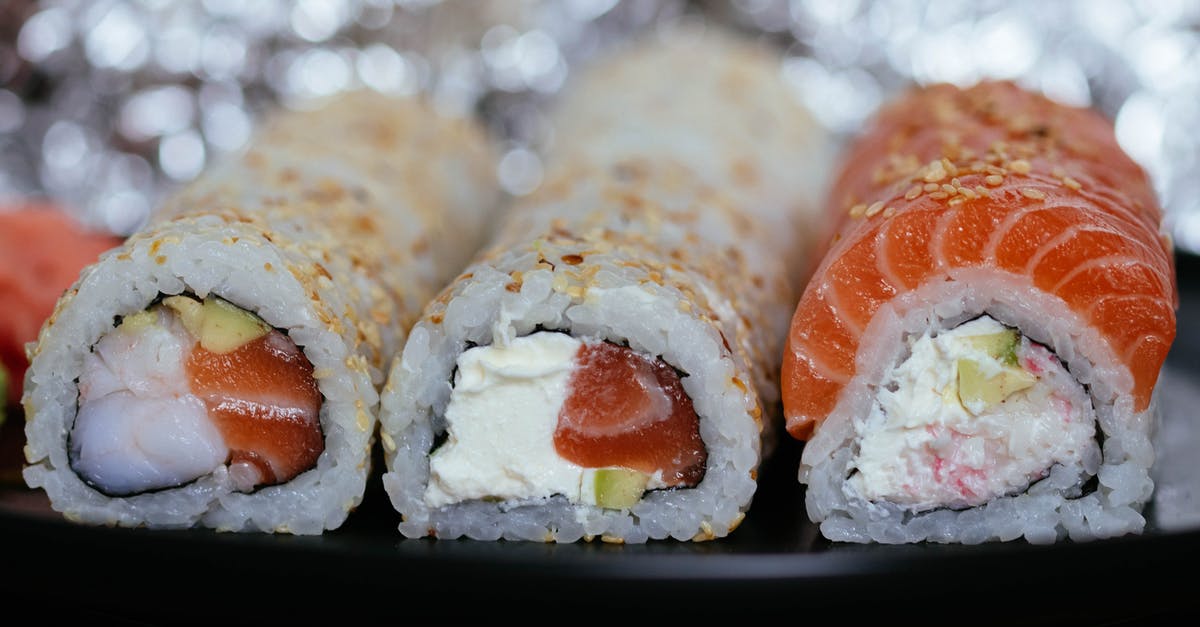 What are traditional sushi rolls originating from Japan? [closed] - Close-up Photo of Sushi