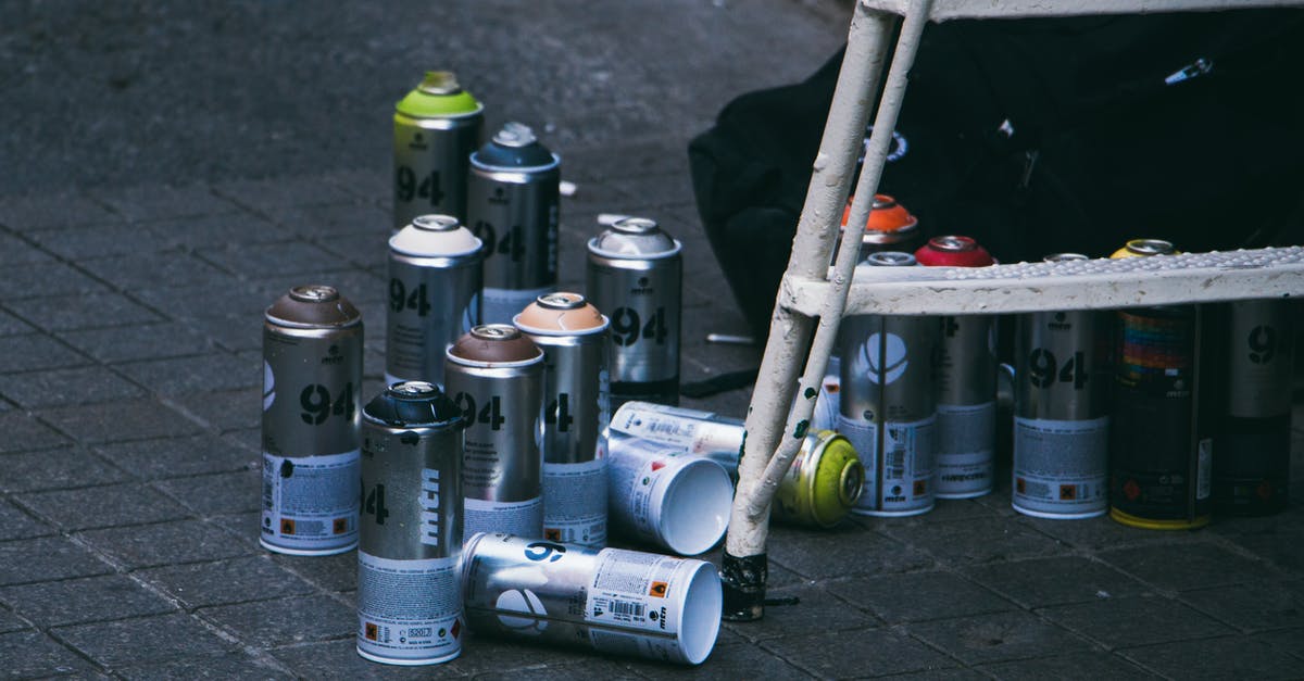 What can be used as an alternative for Applesauce? - Spray Can on Gray Concrete