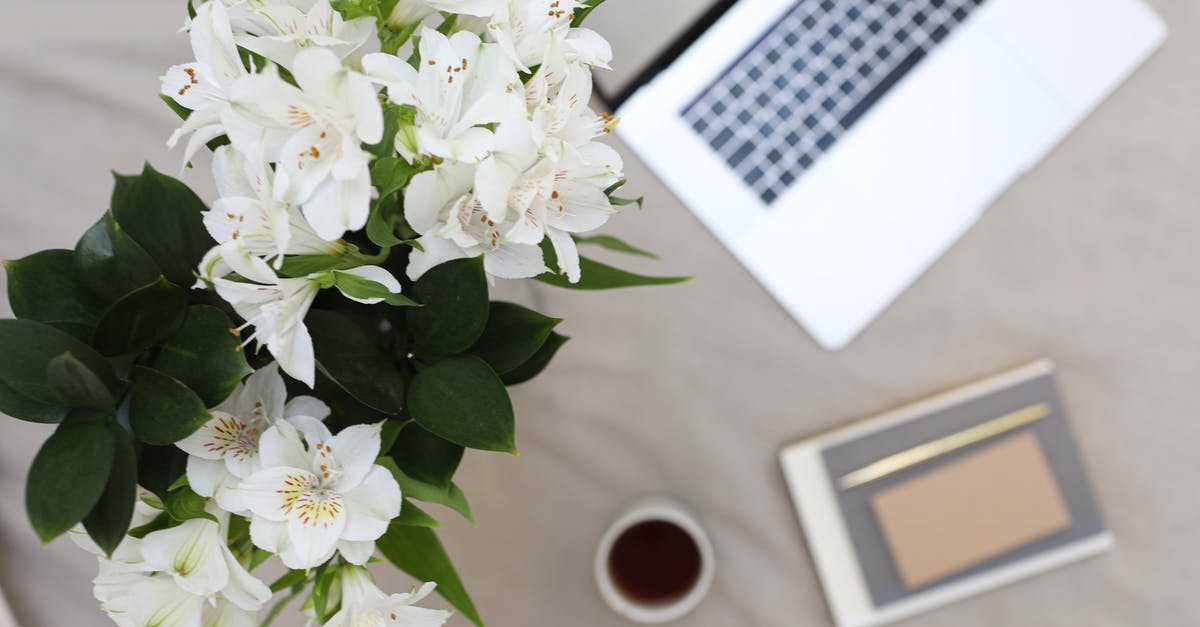 What can I use as the leaf in dolma? - From above of bouquet of fresh lilies places near opened laptop and notebook with pen on fabric surface in daytime