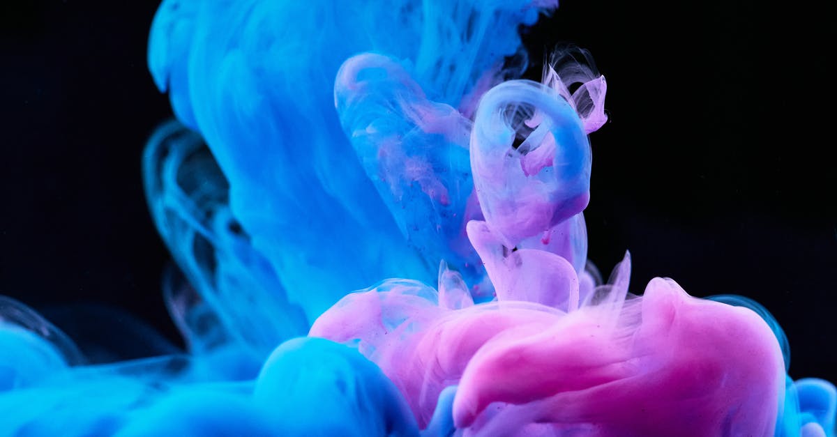 What causes changing blue and purple pigments in food? - High-Speed Photography of Colorful Ink Diffusion in Water
