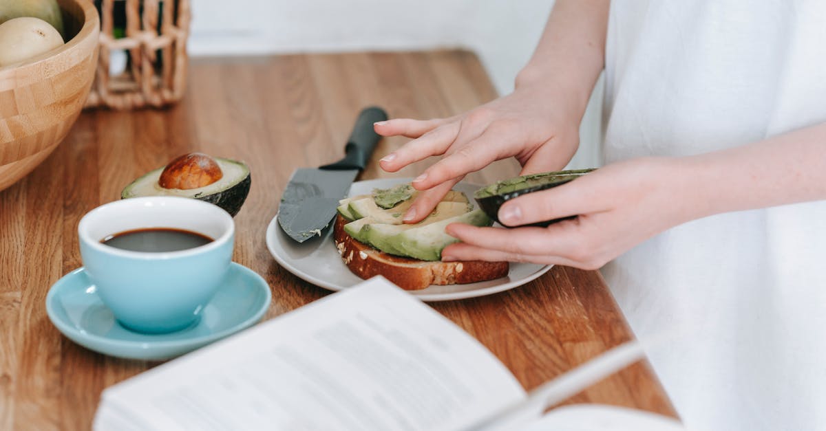 What changes should I make to accomodate vegan naked fatties? - Crop woman preparing healthy breakfast
