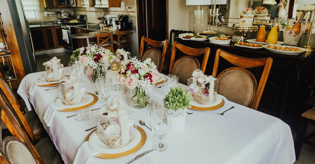 What characterizes a soup that holds well in a buffet setting? - White and Pink Flowers on White Table