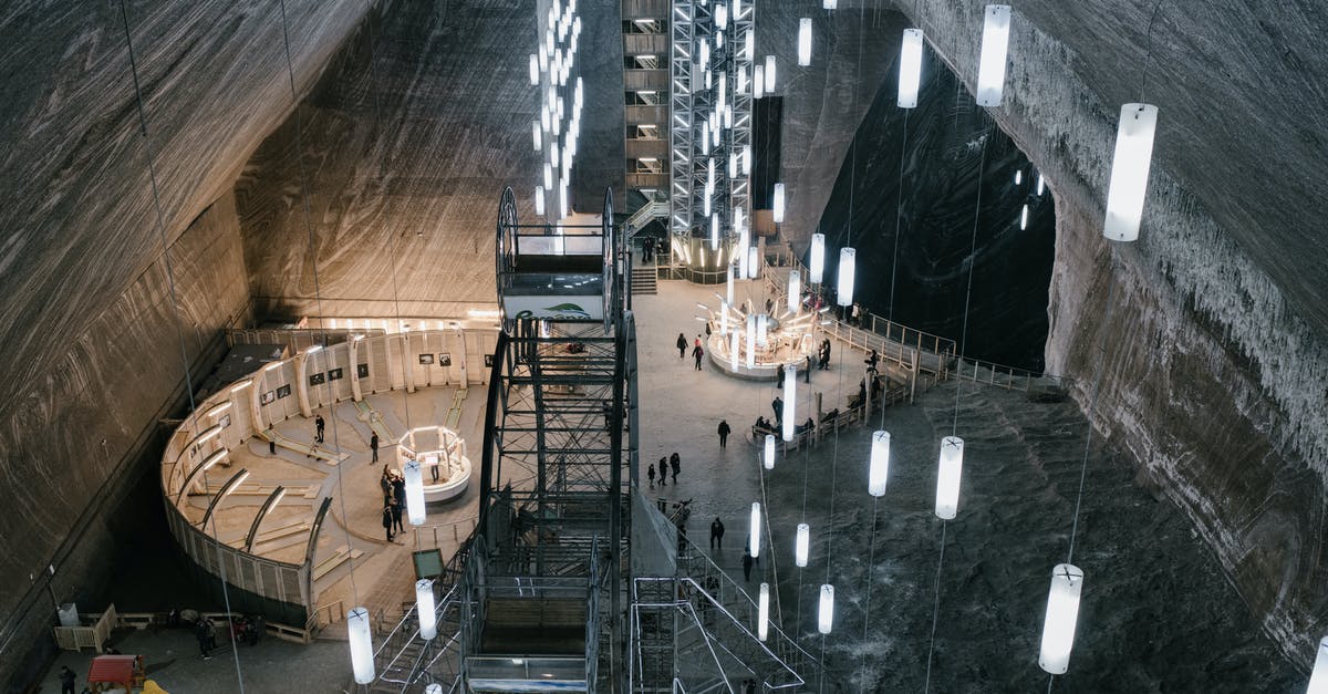 What determines the 'saltiness' of salt? - Salt mine entertainment park with hanging LED lamps and various attractions