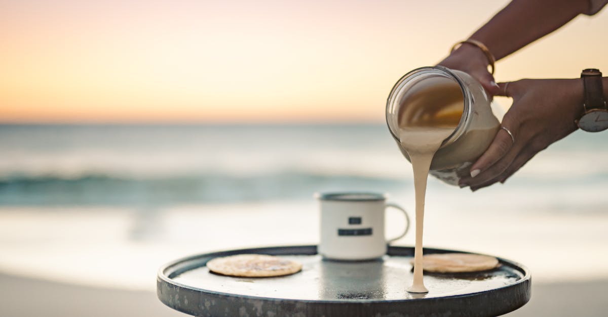 What do you have for breakfast during camping [closed] - Person Cooking Pancakes