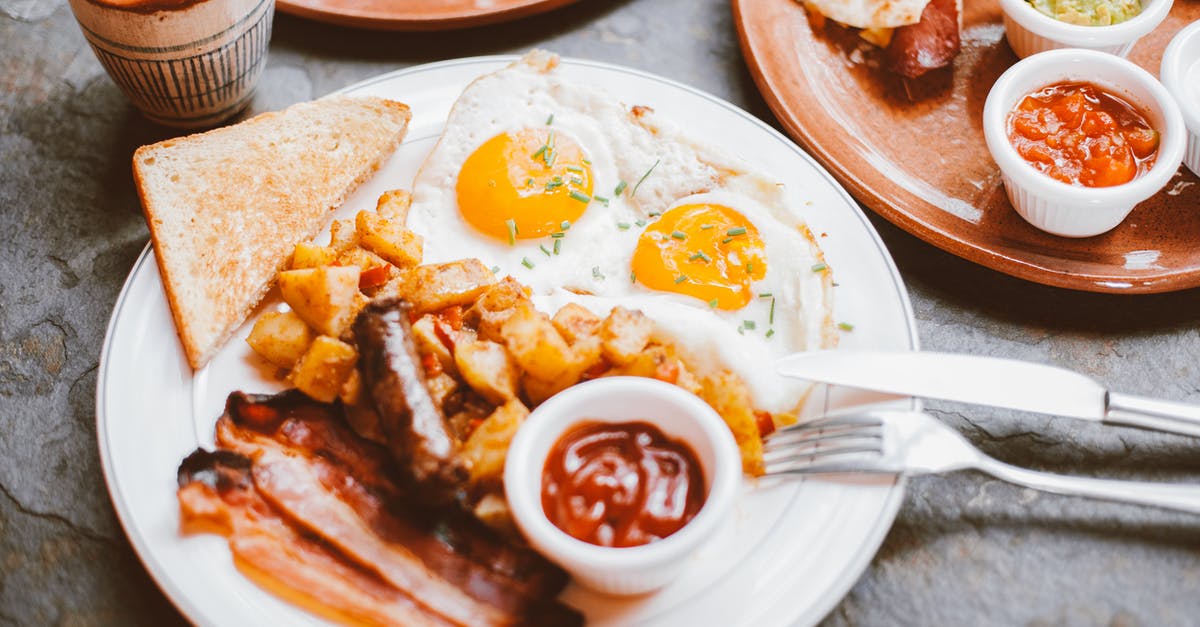 What foods *require* a food processor? - Eggs and Bread on White Ceramic Plate