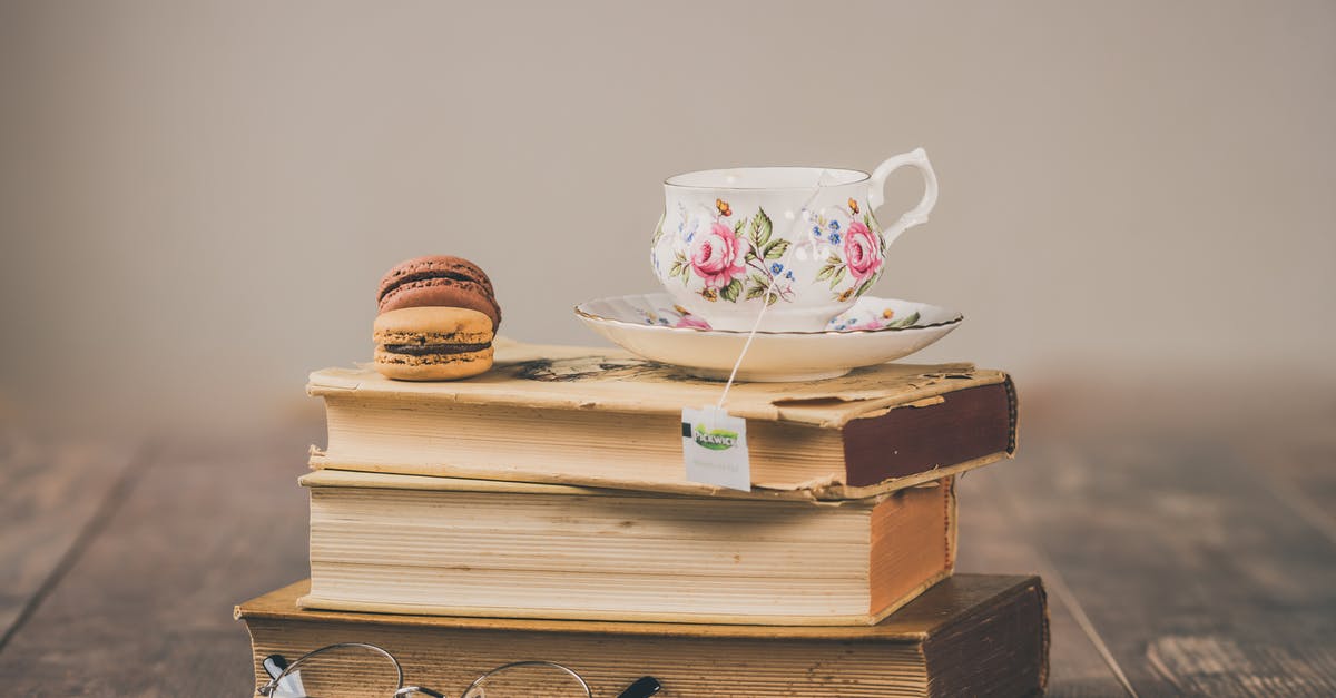 What happened to my macarons? - Photo of Teacup On Top Of Books