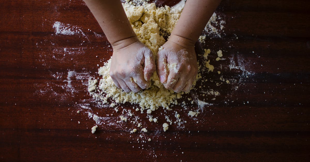 What happens when you knead bread dough? - Person Mixing Dough