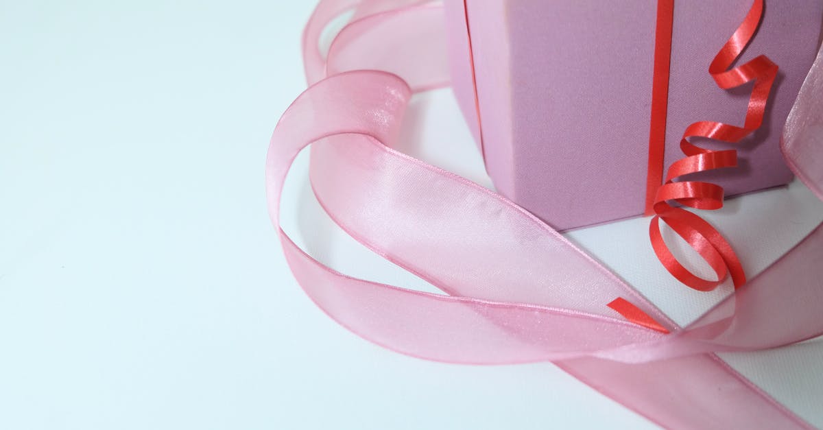 What ingredient gives vlaamse mayonnaise that special kick? - From above of pink cardboard present box decorated with colorful ribbons on gray background