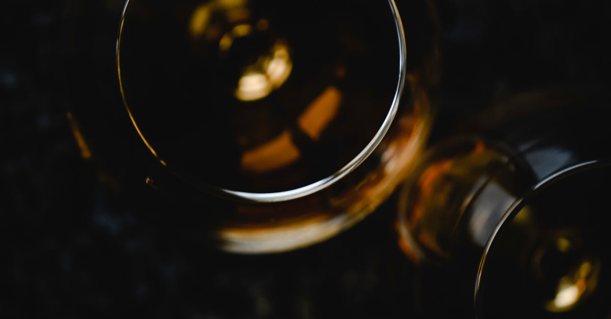 What is a non-alcoholic substitute for rum in a glaze? - Close-Up Shot of a Glass of Liquor