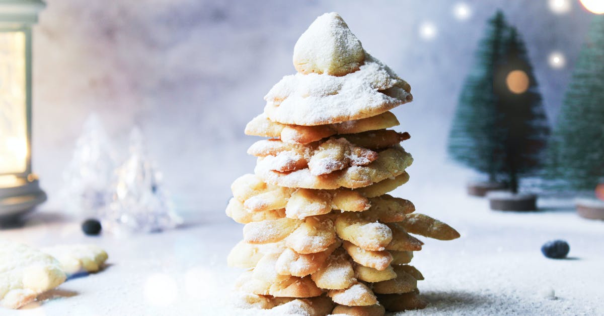 What is caster/castor sugar? - Cookie Decoration in Shape of Christmas Tree Sprinkled with Castor Sugar