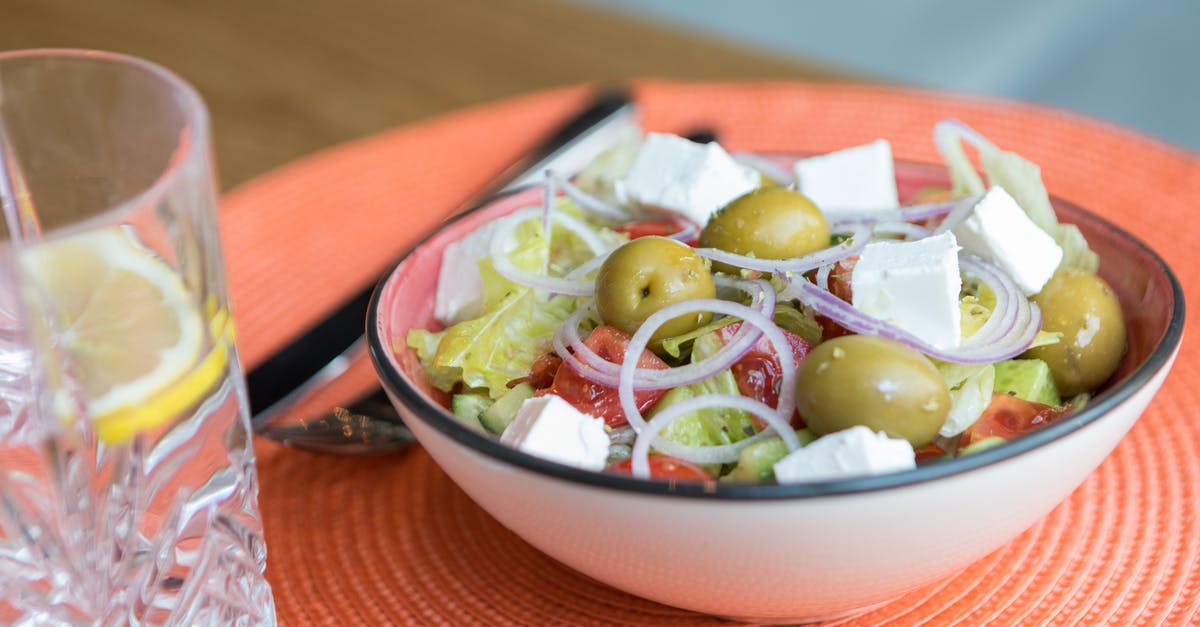 What is difference between Greek and Danish feta cheese? - Sliced Vegetables in Blue Ceramic Bowl