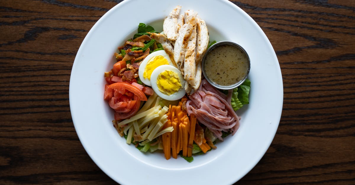 What is the best alternative for tomatoes in chicken curry? - Cobb Salad in White Ceramic Plate