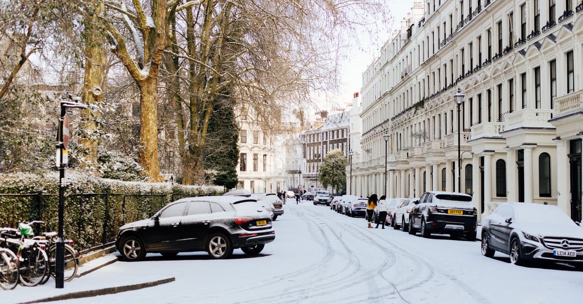 What is the best way to making a great pavlova base? - London streets covered with snow on sunny day