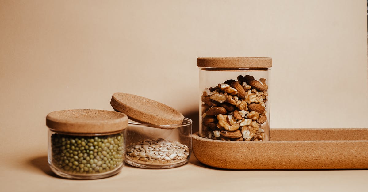 What is the difference between Seed, Grain, Nut, Kernel, Pit, Bean? - Seeds and Grains in Stored in Glass Jars