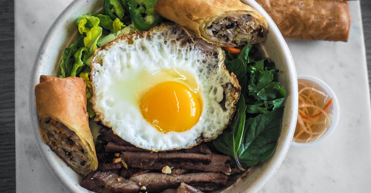 What is the fastest way to cook a Meat Salad? - Bowl of Fried Food and Fried Egg