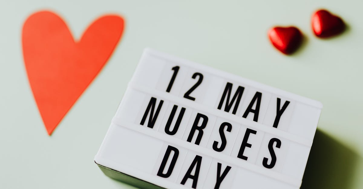 What is the meaning of the letters after the expiration date? - Nurses Day Sign with Hearts