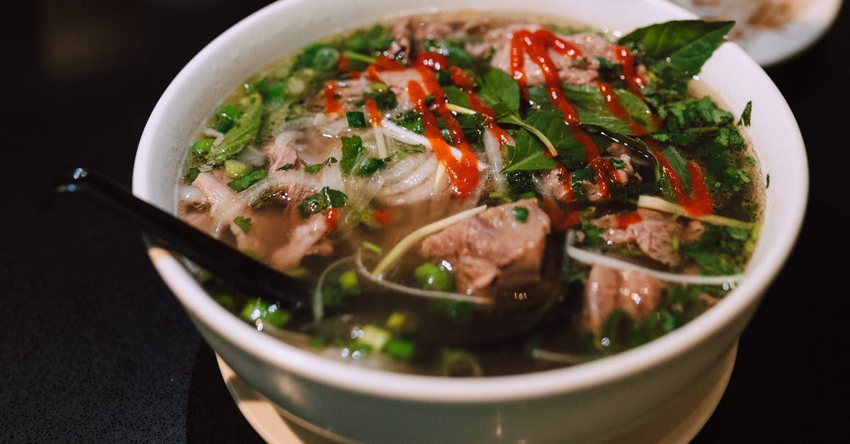 What is the pho "original" chile? - Cooked Food in the Bowl