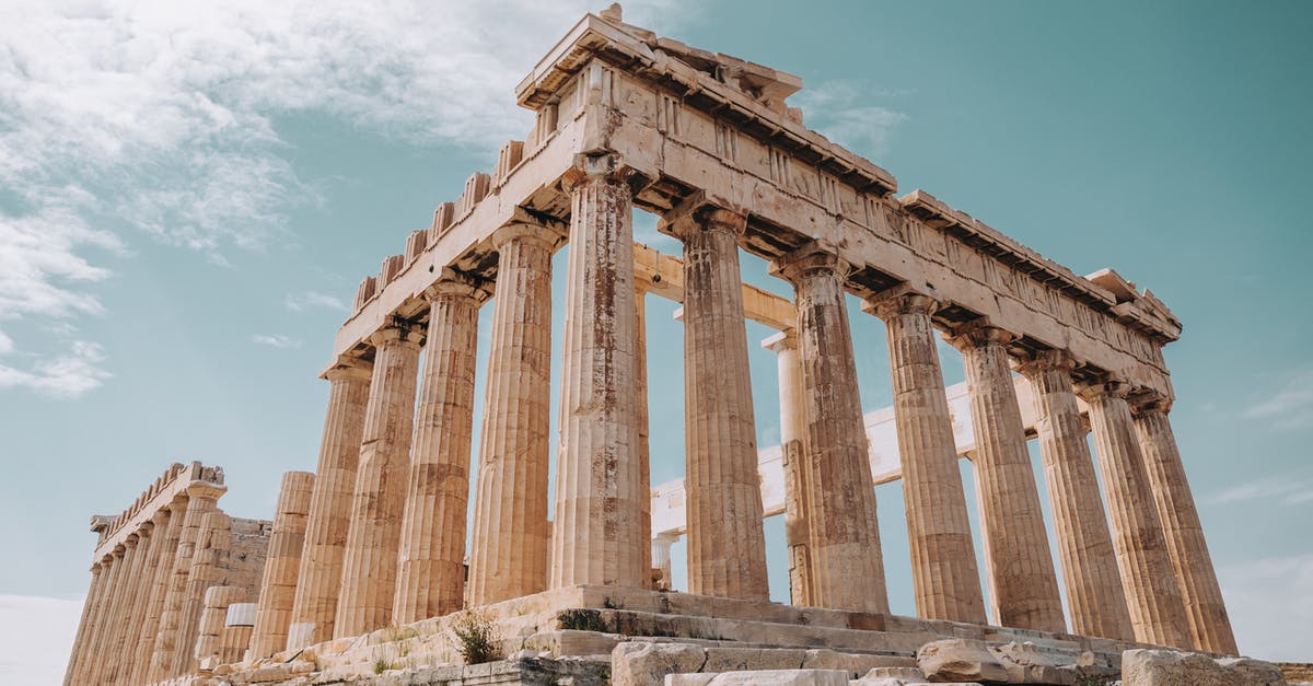 What is the place called where cheese is aged? - From below of Parthenon monument of ancient architecture and ancient Greek temple located on Athenian Acropolis