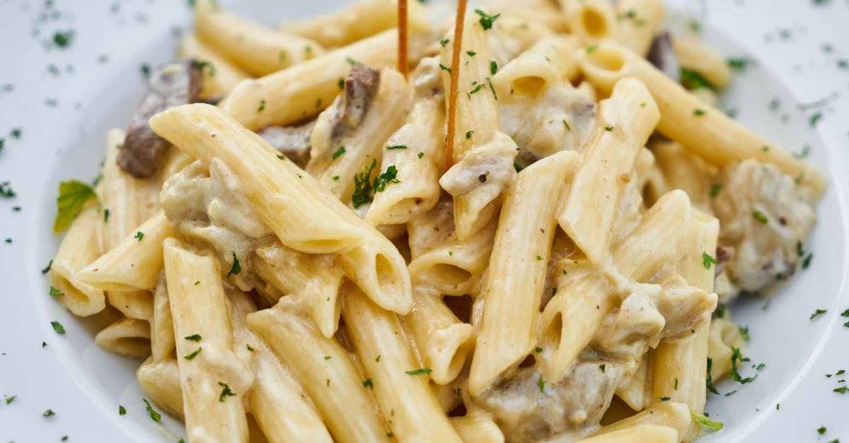 What is the white sauce of Domino's pasta made of? - Food Photography of Pasta