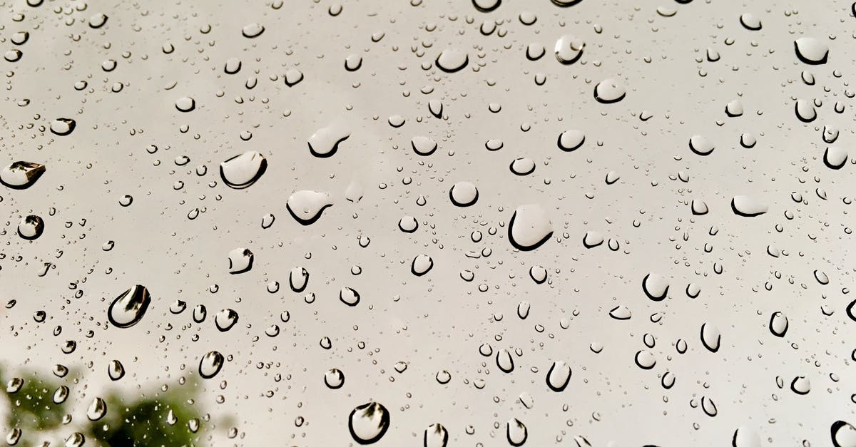 What is this clear liquid after braising? - Rain Drops on Glass Window