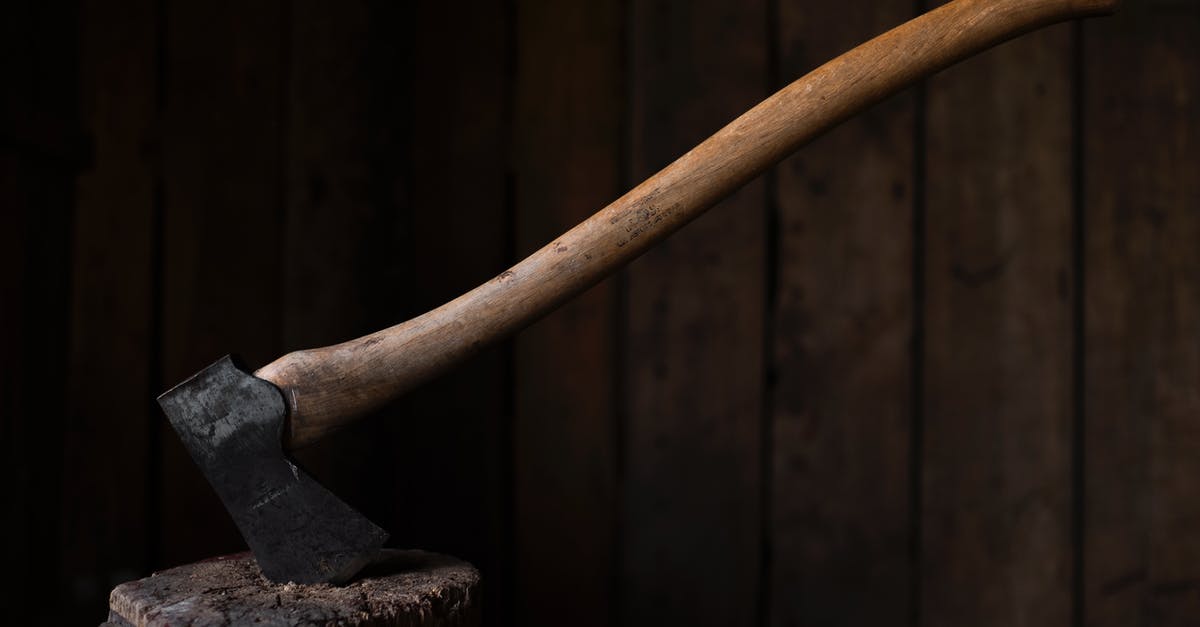 What is this metal utensil tool with wooden handle? - Brown and Black Axe