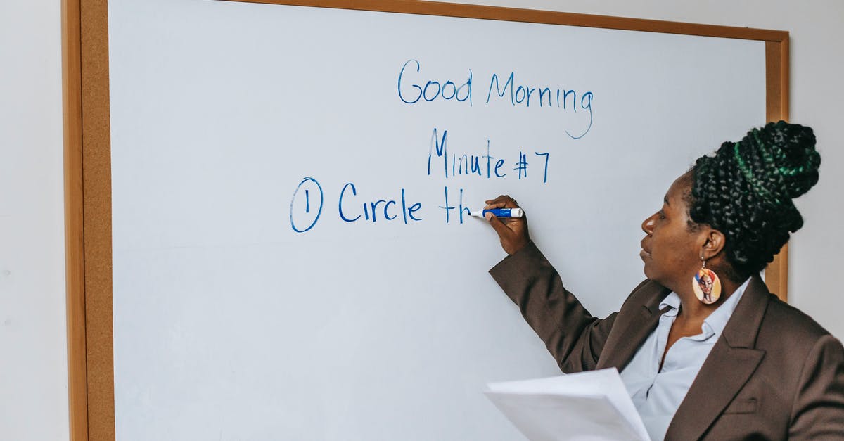 What is your training regimen for developing your palate? - Black female teacher writing on whiteboard