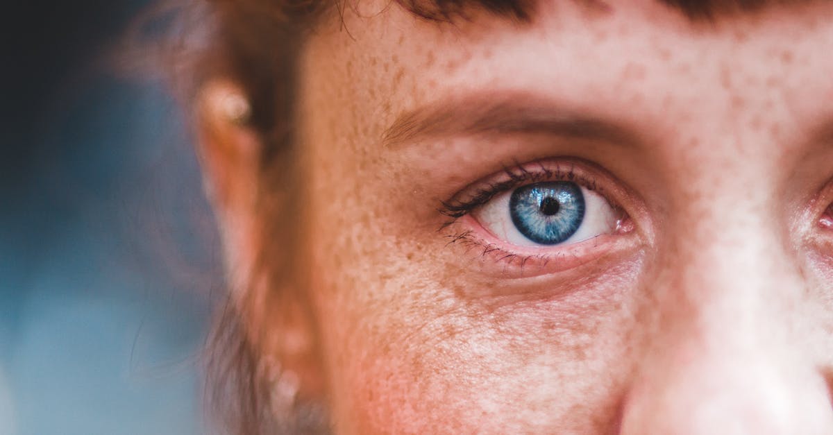 What kind of cheese "skin" is this? - Face of woman with blue eyes